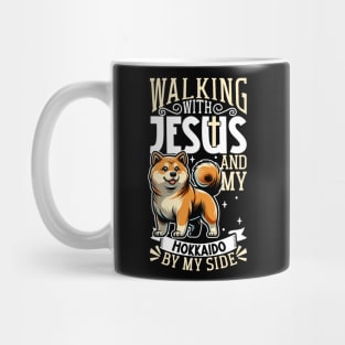 Jesus and dog - Ainu Dog Mug